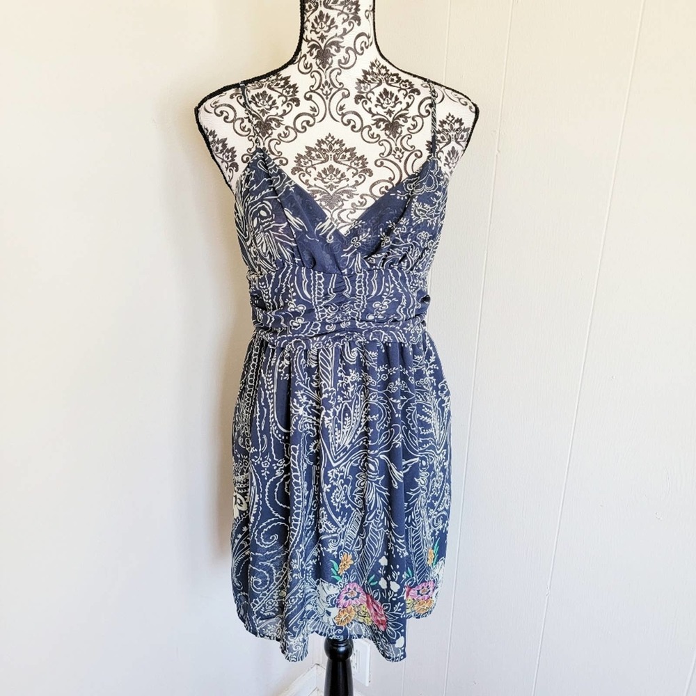 Anthro Staring At Stars Fit & Flare Mini Dress